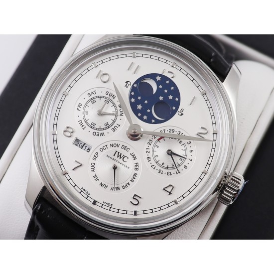 IWC-Portugieser Perpetual Calendar 5033 42mm SS/LE White/Num V9F A52610