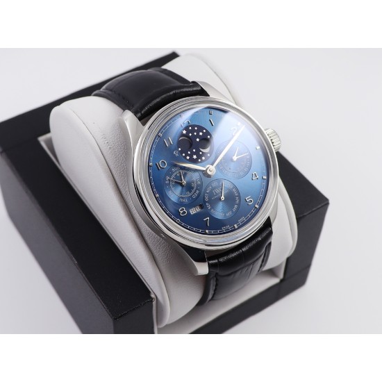 IWC-Portugieser Perpetual Calendar 5033 42mm SS/LE Blue/Num V9F A52610