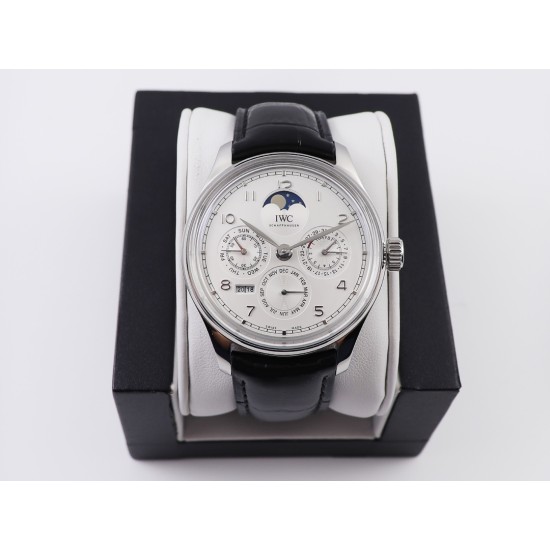 IWC-Portugieser Perpetual Calendar 5033 42mm SS/LE White/Num V9F A52610