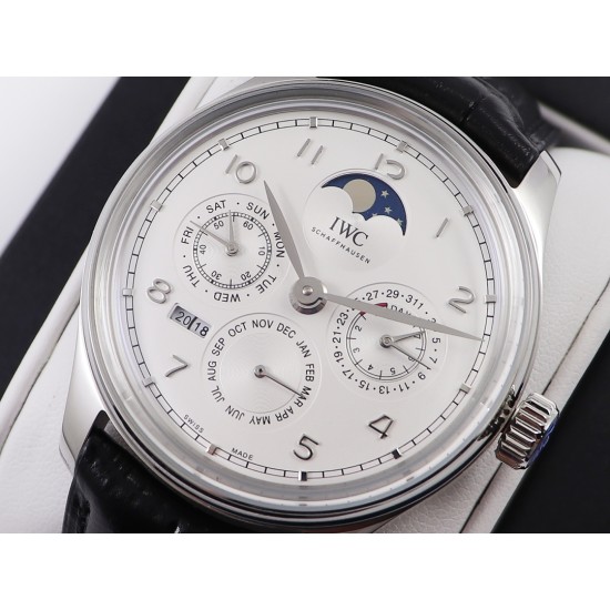 IWC-Portugieser Perpetual Calendar 5033 42mm SS/LE White/Num V9F A52610