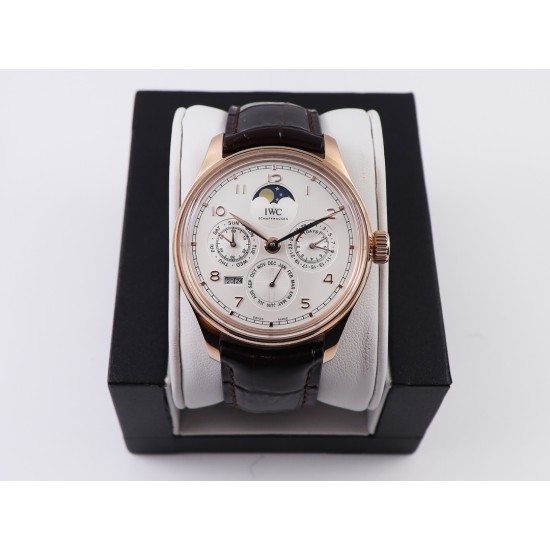 IWC-Portugieser Perpetual Calendar 5033 42mm RG/LE White/Num V9F A52610