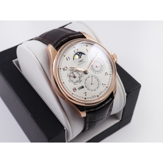IWC-Portugieser Perpetual Calendar 5033 42mm RG/LE White/Num V9F A52610