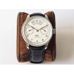 IWC-Portugieser Annual 44mm SS/LE Wht ZF A52850