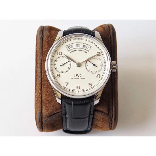 IWC-Portugieser Annual 44mm SS/LE Wht ZF A52850