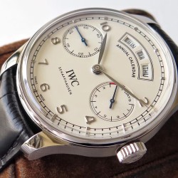 IWC-Portugieser Annual 44mm SS/LE Wht ZF A52850