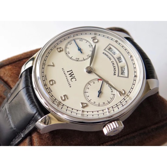 IWC-Portugieser Annual 44mm SS/LE Wht ZF A52850
