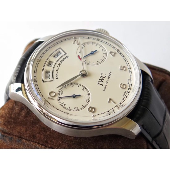 IWC-Portugieser Annual 44mm SS/LE Wht ZF A52850