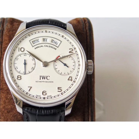 IWC-Portugieser Annual 44mm SS/LE Wht ZF A52850