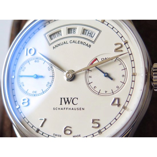 IWC-Portugieser Annual 44mm SS/LE Wht ZF A52850
