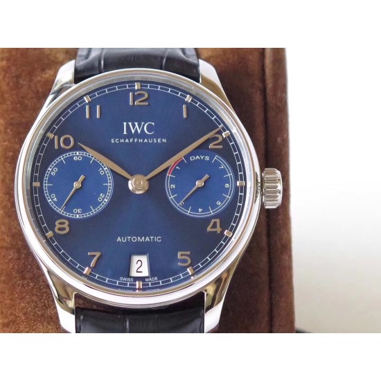 IWC-Portugieser 7 Days 42mm SS/LE Blue Dial ZF V5 A52010