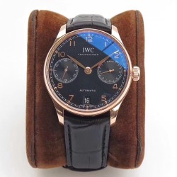 IWC-Portugieser 7 Days 42mm RG/LE Black Dial ZF V5 A52010