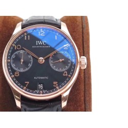 IWC-Portugieser 7 Days 42mm RG/LE Black Dial ZF V5 A52010
