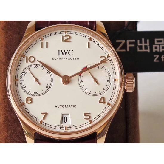 IWC-Portugieser 7 Days 42mm RG/LE White Dial ZF V5 A52010