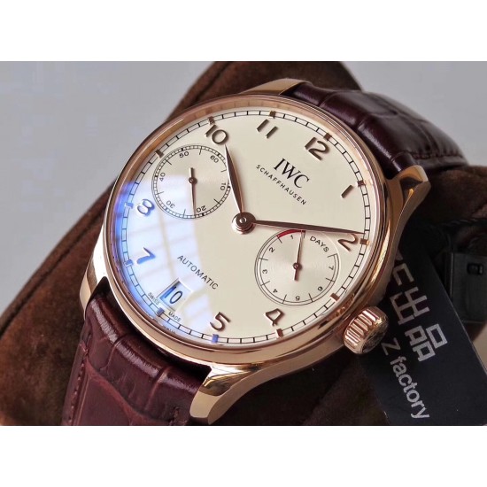 IWC-Portugieser 7 Days 42mm RG/LE White Dial ZF V5 A52010