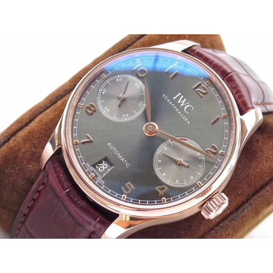 IWC-Portugieser 7 Days 42mm RG/LE Grey Dial ZF V5 A52010