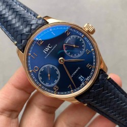 IWC-Portugieser 7 Days 42mm RG/LE Blue Dial ZF V5 A52010
