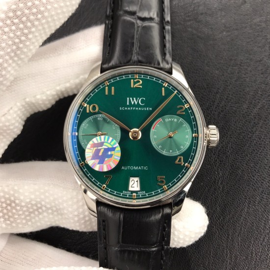 IWC-Portugieser 7 Days 42mm SS/LE Green Dial ZF V5 A52010