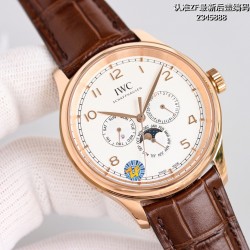 IWC-Portugieser Perp 42mm RG/LE White ZF 9015