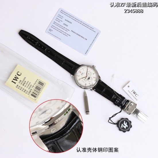 IWC-Portugieser Perp 42mm SS/LE White ZF 9015