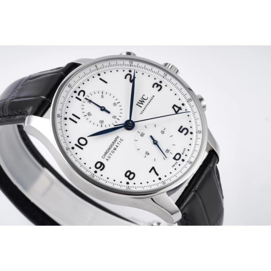 IWC-Portugieser Chrono IW371605 41mm SS/LE White/Num ZF A69355