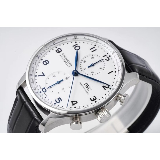 IWC-Portugieser Chrono IW371605 41mm SS/LE White/Num ZF A69355