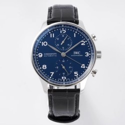 IWC-Portugieser Chrono IW371605 41mm SS/LE Blue/Num ZF A69355