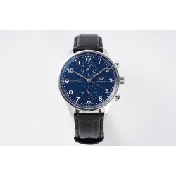 IWC-Portugieser Chrono IW371605 41mm SS/LE Blue/Num ZF A69355