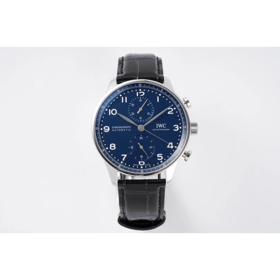 IWC-Portugieser Chrono IW371605 41mm SS/LE Blue/Num ZF A69355