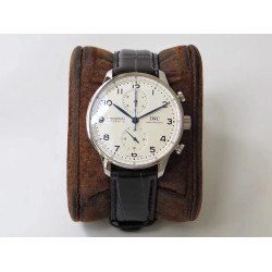 IWC-Portugieser Chrono IW371605 41mm SS/LE White/Num ZF A69355