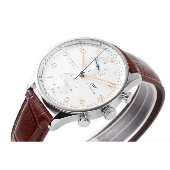 Portugueser Chrono 41mm SS/LE White/Num ZF A69355