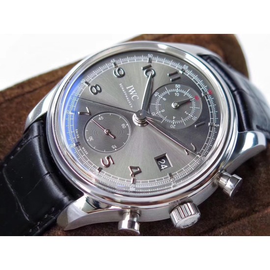 IWC-Portugieser Chronograph Classic 42mm SS/LE Grey ZF A7750