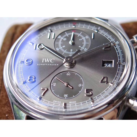 IWC-Portugieser Chronograph Classic 42mm SS/LE Grey ZF A7750
