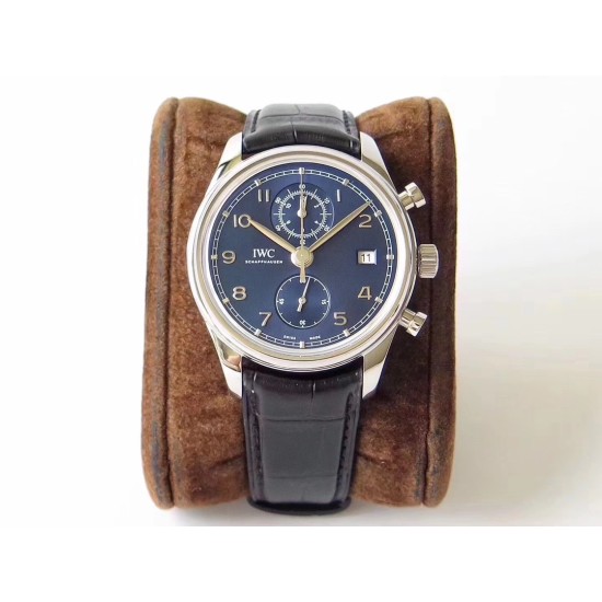 IWC-Portugieser Chronograph Classic 42mm SS/LE Blue ZF A7750