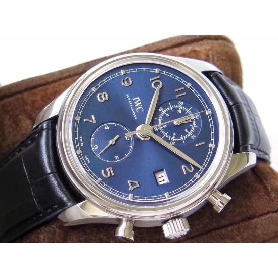 IWC-Portugieser Chronograph Classic 42mm SS/LE Blue ZF A7750
