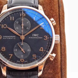 Portuguese Chrono 40mm RG/LE Black/Num ZF V2 A7750