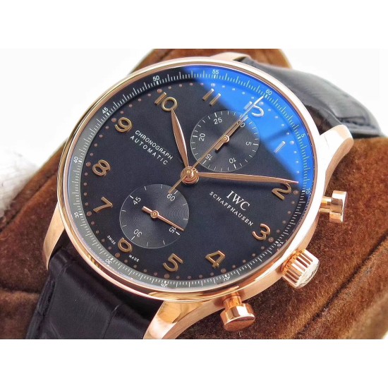 Portuguese Chrono 40mm RG/LE Black/Num ZF V2 A7750