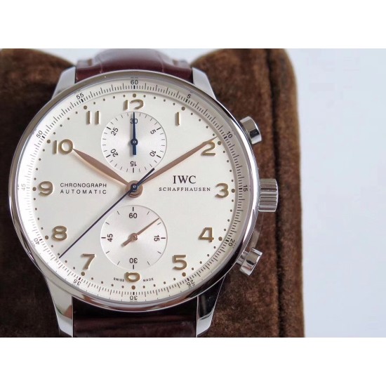 Portuguese Chrono 40mm SS/LE White/Num ZF V2 A7750