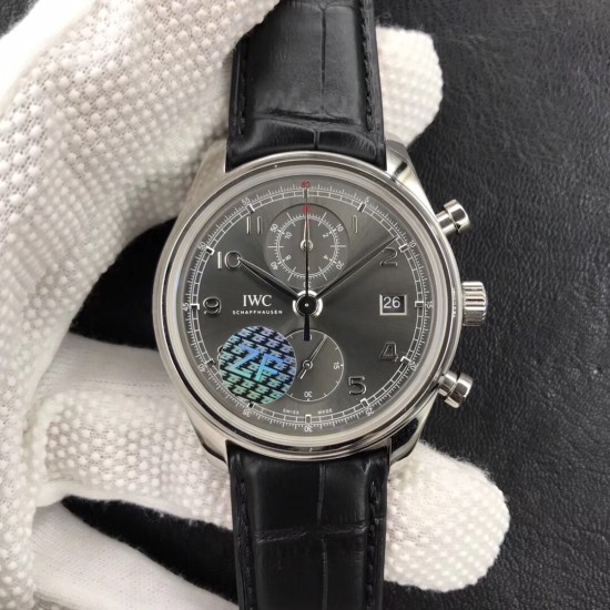 IWC-Portugieser Chronograph Classic 42mm SS/LE Grey ZF A7750