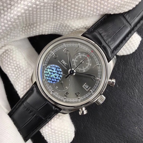 IWC-Portugieser Chronograph Classic 42mm SS/LE Grey ZF A7750