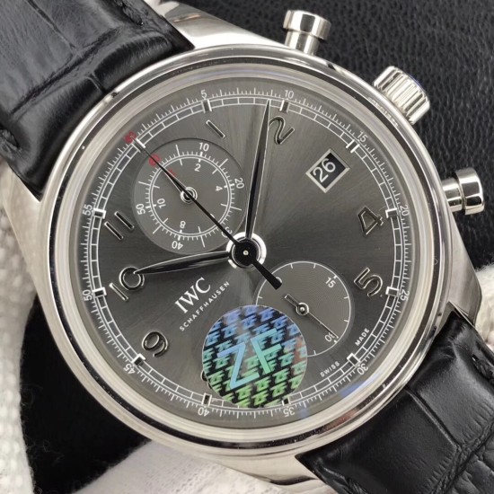 IWC-Portugieser Chronograph Classic 42mm SS/LE Grey ZF A7750