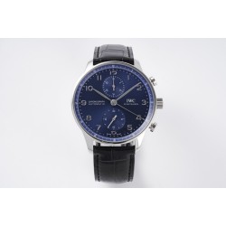 IWC-Portugieser Chrono IW371605 41mm SS/LE Blue/Num ZF A69355