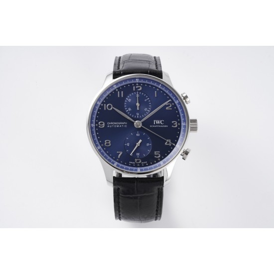 IWC-Portugieser Chrono IW371605 41mm SS/LE Blue/Num ZF A69355
