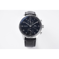 IWC-Portugieser Chrono IW371605 41mm SS/LE Black/Num ZF A69355