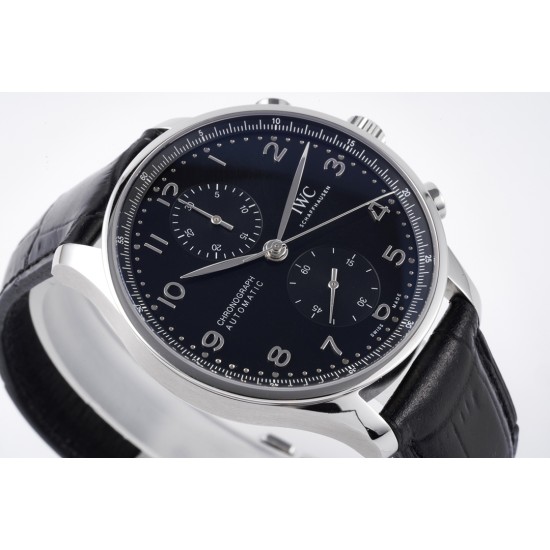 IWC-Portugieser Chrono IW371605 41mm SS/LE Black/Num ZF A69355