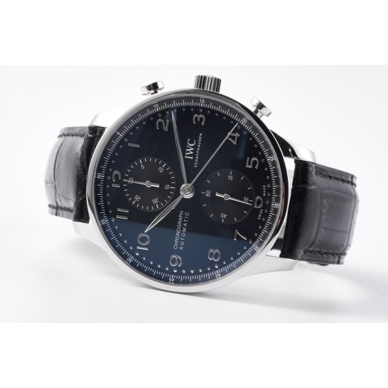 IWC-Portugieser Chrono IW371605 41mm SS/LE Black/Num ZF A69355