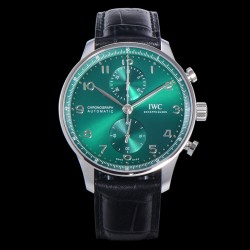 Portuguese Chrono 40mm SS/LE Green/Num ZF V2 A7750