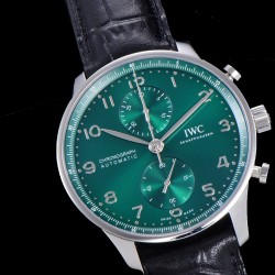 Portuguese Chrono 40mm SS/LE Green/Num ZF V2 A7750