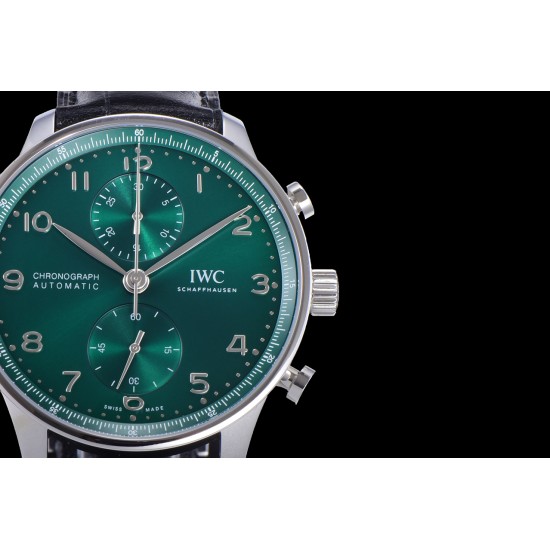 Portuguese Chrono 40mm SS/LE Green/Num ZF V2 A7750