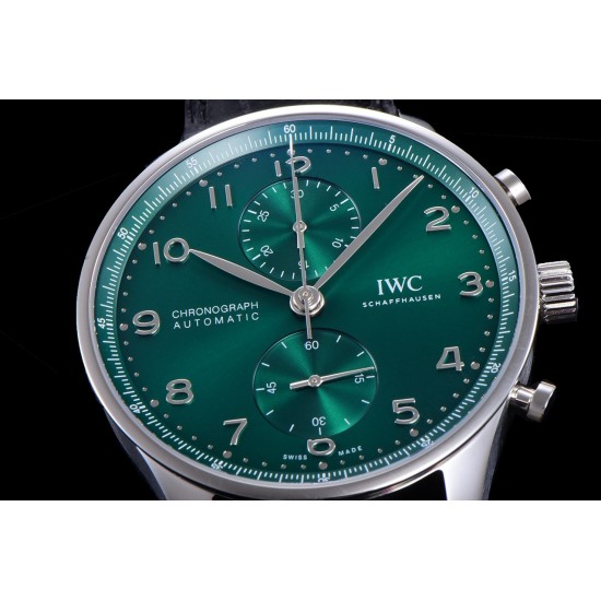 Portuguese Chrono 40mm SS/LE Green/Num ZF V2 A7750