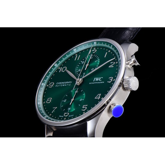 Portuguese Chrono 40mm SS/LE Green/Num ZF V2 A7750